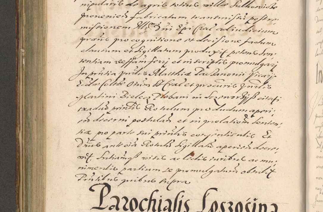 Zdjęcie nr 602 dla obiektu archiwalnego: Illustrissimo et Reverendissimo in Christo Patre Domino Domino Petro Tylicki Dei et Apostolice Sedis Gratia Episcopo Cracoviensis Duce Severiensis Acta actorum causarum sententiarum tam interloquutoriarum quam definitivarum decretorum obligationum, quietationum, recognitionum, constitutionum procuratorum etc. etc. coram Admodum Reverendo Domino Thoma Oborski I. V. Doctore Canonico Vicario in Spiritualibus et Officiali generali Cracoviensis in anno Domini Millesimo Sexcentessimo Decimoquarto Cuius Indictio duodecima Pontificus SS. D. N. D. Pauli Divina providentia Papae quinti Anno decimo foeliciter incipiunt