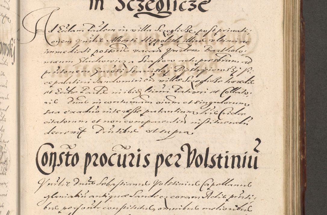 Zdjęcie nr 593 dla obiektu archiwalnego: Illustrissimo et Reverendissimo in Christo Patre Domino Domino Petro Tylicki Dei et Apostolice Sedis Gratia Episcopo Cracoviensis Duce Severiensis Acta actorum causarum sententiarum tam interloquutoriarum quam definitivarum decretorum obligationum, quietationum, recognitionum, constitutionum procuratorum etc. etc. coram Admodum Reverendo Domino Thoma Oborski I. V. Doctore Canonico Vicario in Spiritualibus et Officiali generali Cracoviensis in anno Domini Millesimo Sexcentessimo Decimoquarto Cuius Indictio duodecima Pontificus SS. D. N. D. Pauli Divina providentia Papae quinti Anno decimo foeliciter incipiunt