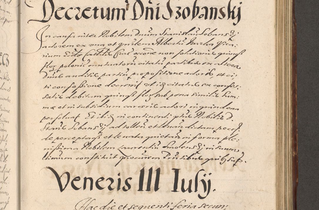 Zdjęcie nr 583 dla obiektu archiwalnego: Illustrissimo et Reverendissimo in Christo Patre Domino Domino Petro Tylicki Dei et Apostolice Sedis Gratia Episcopo Cracoviensis Duce Severiensis Acta actorum causarum sententiarum tam interloquutoriarum quam definitivarum decretorum obligationum, quietationum, recognitionum, constitutionum procuratorum etc. etc. coram Admodum Reverendo Domino Thoma Oborski I. V. Doctore Canonico Vicario in Spiritualibus et Officiali generali Cracoviensis in anno Domini Millesimo Sexcentessimo Decimoquarto Cuius Indictio duodecima Pontificus SS. D. N. D. Pauli Divina providentia Papae quinti Anno decimo foeliciter incipiunt