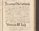 Zdjęcie nr 583 dla obiektu archiwalnego: Illustrissimo et Reverendissimo in Christo Patre Domino Domino Petro Tylicki Dei et Apostolice Sedis Gratia Episcopo Cracoviensis Duce Severiensis Acta actorum causarum sententiarum tam interloquutoriarum quam definitivarum decretorum obligationum, quietationum, recognitionum, constitutionum procuratorum etc. etc. coram Admodum Reverendo Domino Thoma Oborski I. V. Doctore Canonico Vicario in Spiritualibus et Officiali generali Cracoviensis in anno Domini Millesimo Sexcentessimo Decimoquarto Cuius Indictio duodecima Pontificus SS. D. N. D. Pauli Divina providentia Papae quinti Anno decimo foeliciter incipiunt