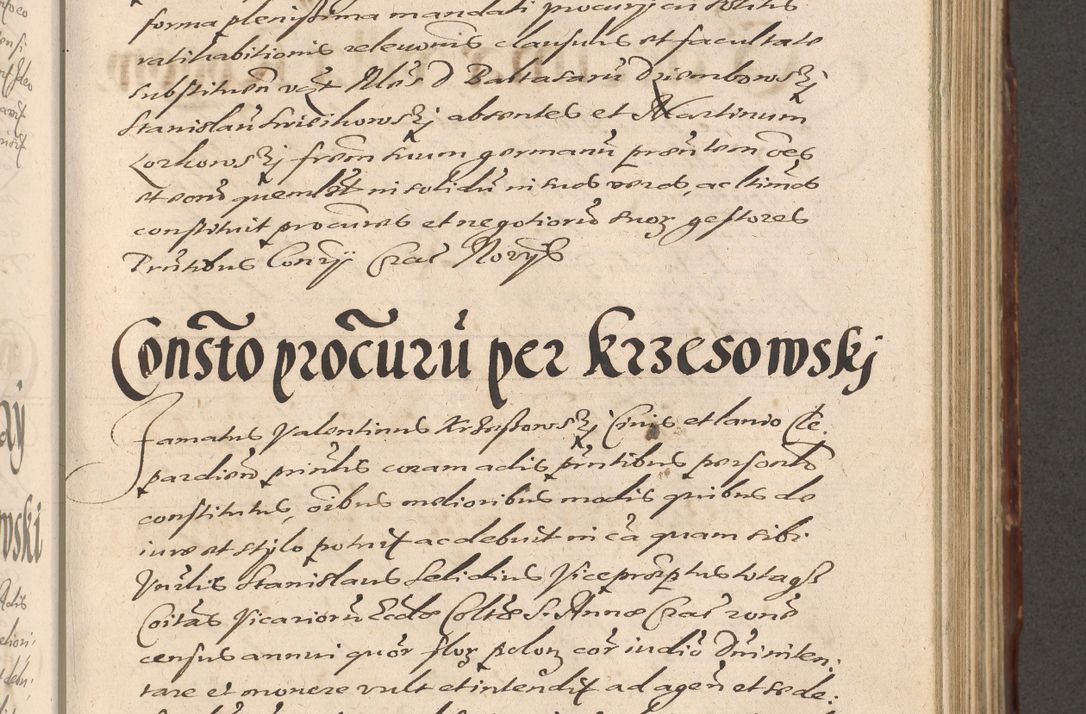 Zdjęcie nr 543 dla obiektu archiwalnego: Illustrissimo et Reverendissimo in Christo Patre Domino Domino Petro Tylicki Dei et Apostolice Sedis Gratia Episcopo Cracoviensis Duce Severiensis Acta actorum causarum sententiarum tam interloquutoriarum quam definitivarum decretorum obligationum, quietationum, recognitionum, constitutionum procuratorum etc. etc. coram Admodum Reverendo Domino Thoma Oborski I. V. Doctore Canonico Vicario in Spiritualibus et Officiali generali Cracoviensis in anno Domini Millesimo Sexcentessimo Decimoquarto Cuius Indictio duodecima Pontificus SS. D. N. D. Pauli Divina providentia Papae quinti Anno decimo foeliciter incipiunt