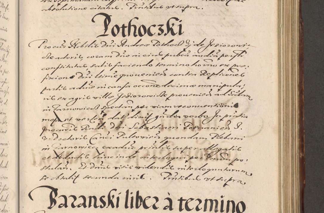 Zdjęcie nr 541 dla obiektu archiwalnego: Illustrissimo et Reverendissimo in Christo Patre Domino Domino Petro Tylicki Dei et Apostolice Sedis Gratia Episcopo Cracoviensis Duce Severiensis Acta actorum causarum sententiarum tam interloquutoriarum quam definitivarum decretorum obligationum, quietationum, recognitionum, constitutionum procuratorum etc. etc. coram Admodum Reverendo Domino Thoma Oborski I. V. Doctore Canonico Vicario in Spiritualibus et Officiali generali Cracoviensis in anno Domini Millesimo Sexcentessimo Decimoquarto Cuius Indictio duodecima Pontificus SS. D. N. D. Pauli Divina providentia Papae quinti Anno decimo foeliciter incipiunt