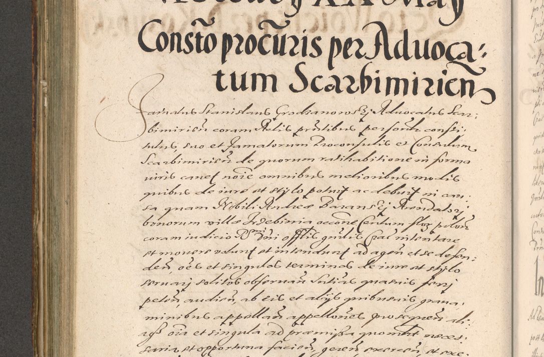 Zdjęcie nr 514 dla obiektu archiwalnego: Illustrissimo et Reverendissimo in Christo Patre Domino Domino Petro Tylicki Dei et Apostolice Sedis Gratia Episcopo Cracoviensis Duce Severiensis Acta actorum causarum sententiarum tam interloquutoriarum quam definitivarum decretorum obligationum, quietationum, recognitionum, constitutionum procuratorum etc. etc. coram Admodum Reverendo Domino Thoma Oborski I. V. Doctore Canonico Vicario in Spiritualibus et Officiali generali Cracoviensis in anno Domini Millesimo Sexcentessimo Decimoquarto Cuius Indictio duodecima Pontificus SS. D. N. D. Pauli Divina providentia Papae quinti Anno decimo foeliciter incipiunt