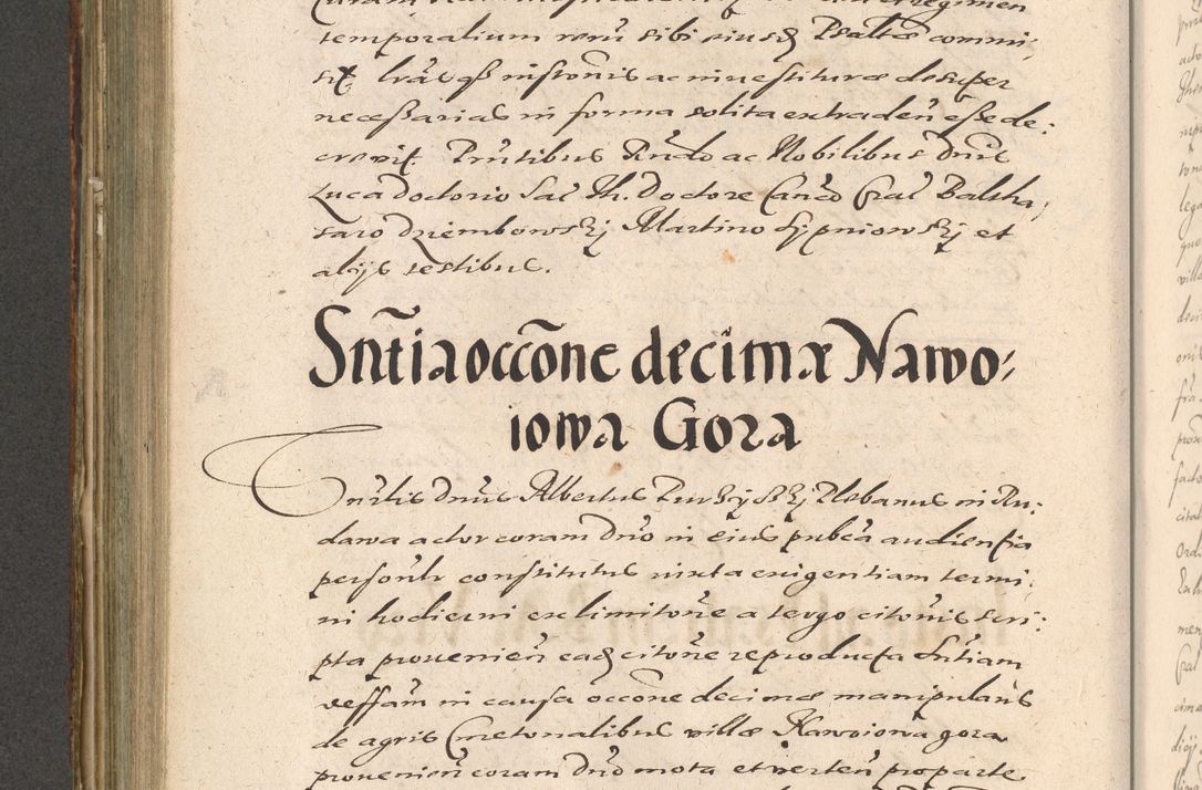 Zdjęcie nr 516 dla obiektu archiwalnego: Illustrissimo et Reverendissimo in Christo Patre Domino Domino Petro Tylicki Dei et Apostolice Sedis Gratia Episcopo Cracoviensis Duce Severiensis Acta actorum causarum sententiarum tam interloquutoriarum quam definitivarum decretorum obligationum, quietationum, recognitionum, constitutionum procuratorum etc. etc. coram Admodum Reverendo Domino Thoma Oborski I. V. Doctore Canonico Vicario in Spiritualibus et Officiali generali Cracoviensis in anno Domini Millesimo Sexcentessimo Decimoquarto Cuius Indictio duodecima Pontificus SS. D. N. D. Pauli Divina providentia Papae quinti Anno decimo foeliciter incipiunt