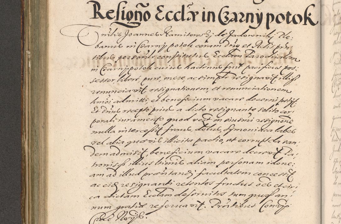 Zdjęcie nr 504 dla obiektu archiwalnego: Illustrissimo et Reverendissimo in Christo Patre Domino Domino Petro Tylicki Dei et Apostolice Sedis Gratia Episcopo Cracoviensis Duce Severiensis Acta actorum causarum sententiarum tam interloquutoriarum quam definitivarum decretorum obligationum, quietationum, recognitionum, constitutionum procuratorum etc. etc. coram Admodum Reverendo Domino Thoma Oborski I. V. Doctore Canonico Vicario in Spiritualibus et Officiali generali Cracoviensis in anno Domini Millesimo Sexcentessimo Decimoquarto Cuius Indictio duodecima Pontificus SS. D. N. D. Pauli Divina providentia Papae quinti Anno decimo foeliciter incipiunt