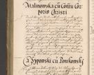 Zdjęcie nr 490 dla obiektu archiwalnego: Illustrissimo et Reverendissimo in Christo Patre Domino Domino Petro Tylicki Dei et Apostolice Sedis Gratia Episcopo Cracoviensis Duce Severiensis Acta actorum causarum sententiarum tam interloquutoriarum quam definitivarum decretorum obligationum, quietationum, recognitionum, constitutionum procuratorum etc. etc. coram Admodum Reverendo Domino Thoma Oborski I. V. Doctore Canonico Vicario in Spiritualibus et Officiali generali Cracoviensis in anno Domini Millesimo Sexcentessimo Decimoquarto Cuius Indictio duodecima Pontificus SS. D. N. D. Pauli Divina providentia Papae quinti Anno decimo foeliciter incipiunt
