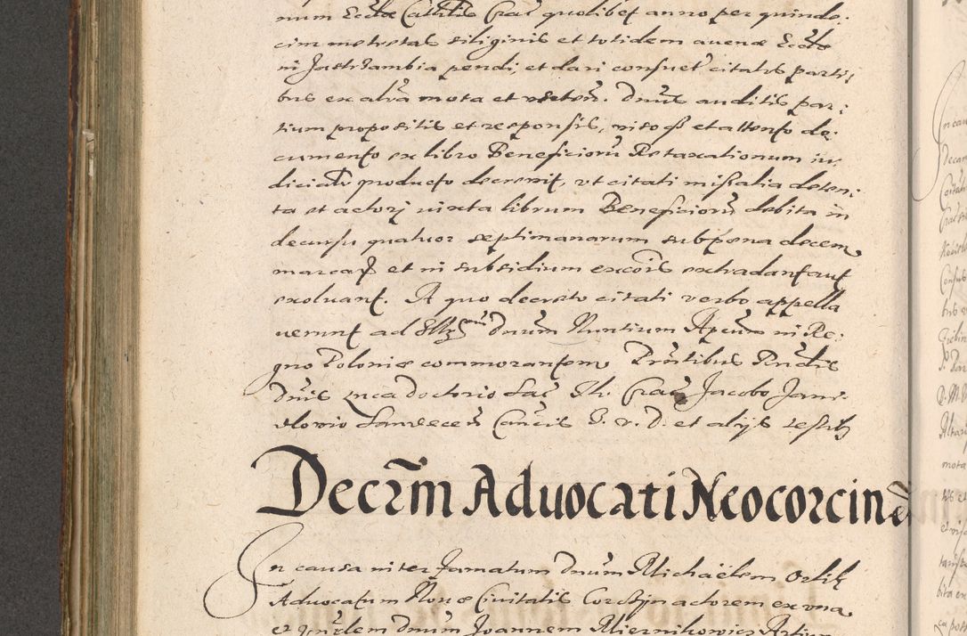 Zdjęcie nr 486 dla obiektu archiwalnego: Illustrissimo et Reverendissimo in Christo Patre Domino Domino Petro Tylicki Dei et Apostolice Sedis Gratia Episcopo Cracoviensis Duce Severiensis Acta actorum causarum sententiarum tam interloquutoriarum quam definitivarum decretorum obligationum, quietationum, recognitionum, constitutionum procuratorum etc. etc. coram Admodum Reverendo Domino Thoma Oborski I. V. Doctore Canonico Vicario in Spiritualibus et Officiali generali Cracoviensis in anno Domini Millesimo Sexcentessimo Decimoquarto Cuius Indictio duodecima Pontificus SS. D. N. D. Pauli Divina providentia Papae quinti Anno decimo foeliciter incipiunt
