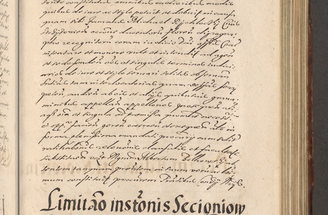 Zdjęcie nr 485 dla obiektu archiwalnego: Illustrissimo et Reverendissimo in Christo Patre Domino Domino Petro Tylicki Dei et Apostolice Sedis Gratia Episcopo Cracoviensis Duce Severiensis Acta actorum causarum sententiarum tam interloquutoriarum quam definitivarum decretorum obligationum, quietationum, recognitionum, constitutionum procuratorum etc. etc. coram Admodum Reverendo Domino Thoma Oborski I. V. Doctore Canonico Vicario in Spiritualibus et Officiali generali Cracoviensis in anno Domini Millesimo Sexcentessimo Decimoquarto Cuius Indictio duodecima Pontificus SS. D. N. D. Pauli Divina providentia Papae quinti Anno decimo foeliciter incipiunt