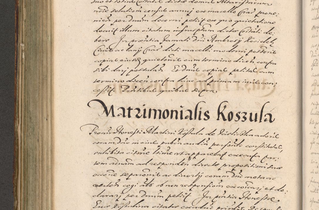 Zdjęcie nr 476 dla obiektu archiwalnego: Illustrissimo et Reverendissimo in Christo Patre Domino Domino Petro Tylicki Dei et Apostolice Sedis Gratia Episcopo Cracoviensis Duce Severiensis Acta actorum causarum sententiarum tam interloquutoriarum quam definitivarum decretorum obligationum, quietationum, recognitionum, constitutionum procuratorum etc. etc. coram Admodum Reverendo Domino Thoma Oborski I. V. Doctore Canonico Vicario in Spiritualibus et Officiali generali Cracoviensis in anno Domini Millesimo Sexcentessimo Decimoquarto Cuius Indictio duodecima Pontificus SS. D. N. D. Pauli Divina providentia Papae quinti Anno decimo foeliciter incipiunt