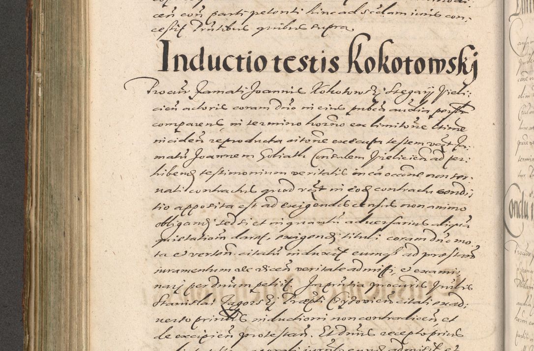Zdjęcie nr 468 dla obiektu archiwalnego: Illustrissimo et Reverendissimo in Christo Patre Domino Domino Petro Tylicki Dei et Apostolice Sedis Gratia Episcopo Cracoviensis Duce Severiensis Acta actorum causarum sententiarum tam interloquutoriarum quam definitivarum decretorum obligationum, quietationum, recognitionum, constitutionum procuratorum etc. etc. coram Admodum Reverendo Domino Thoma Oborski I. V. Doctore Canonico Vicario in Spiritualibus et Officiali generali Cracoviensis in anno Domini Millesimo Sexcentessimo Decimoquarto Cuius Indictio duodecima Pontificus SS. D. N. D. Pauli Divina providentia Papae quinti Anno decimo foeliciter incipiunt