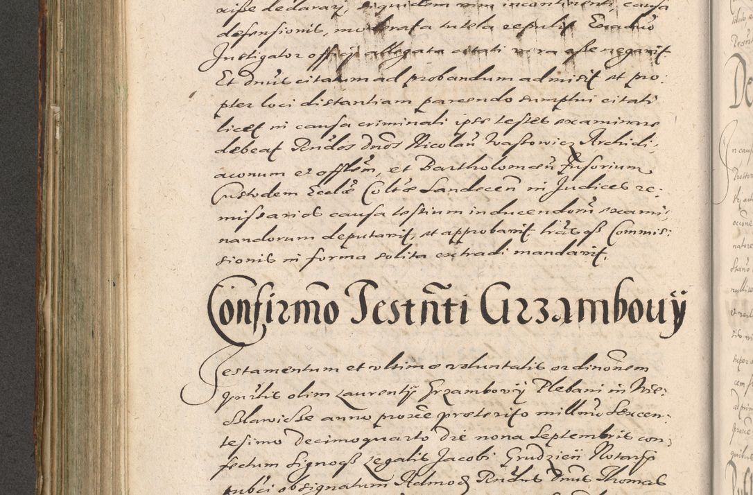 Zdjęcie nr 462 dla obiektu archiwalnego: Illustrissimo et Reverendissimo in Christo Patre Domino Domino Petro Tylicki Dei et Apostolice Sedis Gratia Episcopo Cracoviensis Duce Severiensis Acta actorum causarum sententiarum tam interloquutoriarum quam definitivarum decretorum obligationum, quietationum, recognitionum, constitutionum procuratorum etc. etc. coram Admodum Reverendo Domino Thoma Oborski I. V. Doctore Canonico Vicario in Spiritualibus et Officiali generali Cracoviensis in anno Domini Millesimo Sexcentessimo Decimoquarto Cuius Indictio duodecima Pontificus SS. D. N. D. Pauli Divina providentia Papae quinti Anno decimo foeliciter incipiunt