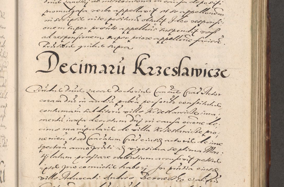 Zdjęcie nr 455 dla obiektu archiwalnego: Illustrissimo et Reverendissimo in Christo Patre Domino Domino Petro Tylicki Dei et Apostolice Sedis Gratia Episcopo Cracoviensis Duce Severiensis Acta actorum causarum sententiarum tam interloquutoriarum quam definitivarum decretorum obligationum, quietationum, recognitionum, constitutionum procuratorum etc. etc. coram Admodum Reverendo Domino Thoma Oborski I. V. Doctore Canonico Vicario in Spiritualibus et Officiali generali Cracoviensis in anno Domini Millesimo Sexcentessimo Decimoquarto Cuius Indictio duodecima Pontificus SS. D. N. D. Pauli Divina providentia Papae quinti Anno decimo foeliciter incipiunt