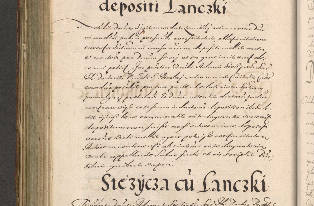 Zdjęcie nr 454 dla obiektu archiwalnego: Illustrissimo et Reverendissimo in Christo Patre Domino Domino Petro Tylicki Dei et Apostolice Sedis Gratia Episcopo Cracoviensis Duce Severiensis Acta actorum causarum sententiarum tam interloquutoriarum quam definitivarum decretorum obligationum, quietationum, recognitionum, constitutionum procuratorum etc. etc. coram Admodum Reverendo Domino Thoma Oborski I. V. Doctore Canonico Vicario in Spiritualibus et Officiali generali Cracoviensis in anno Domini Millesimo Sexcentessimo Decimoquarto Cuius Indictio duodecima Pontificus SS. D. N. D. Pauli Divina providentia Papae quinti Anno decimo foeliciter incipiunt