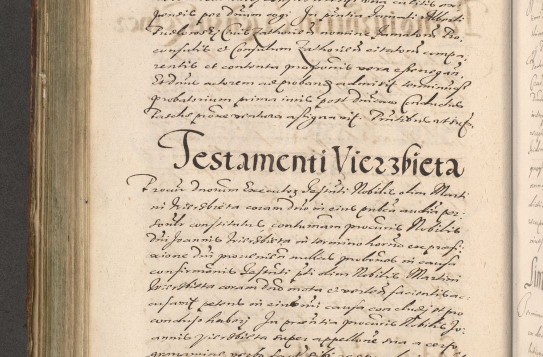 Zdjęcie nr 450 dla obiektu archiwalnego: Illustrissimo et Reverendissimo in Christo Patre Domino Domino Petro Tylicki Dei et Apostolice Sedis Gratia Episcopo Cracoviensis Duce Severiensis Acta actorum causarum sententiarum tam interloquutoriarum quam definitivarum decretorum obligationum, quietationum, recognitionum, constitutionum procuratorum etc. etc. coram Admodum Reverendo Domino Thoma Oborski I. V. Doctore Canonico Vicario in Spiritualibus et Officiali generali Cracoviensis in anno Domini Millesimo Sexcentessimo Decimoquarto Cuius Indictio duodecima Pontificus SS. D. N. D. Pauli Divina providentia Papae quinti Anno decimo foeliciter incipiunt