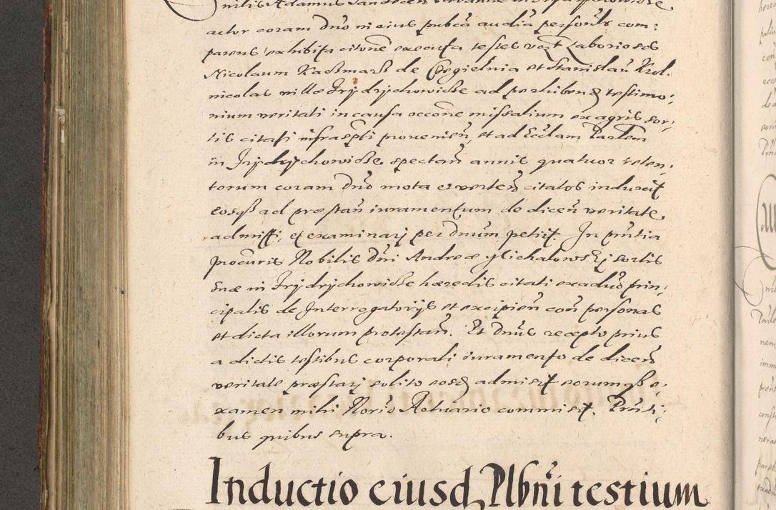 Zdjęcie nr 452 dla obiektu archiwalnego: Illustrissimo et Reverendissimo in Christo Patre Domino Domino Petro Tylicki Dei et Apostolice Sedis Gratia Episcopo Cracoviensis Duce Severiensis Acta actorum causarum sententiarum tam interloquutoriarum quam definitivarum decretorum obligationum, quietationum, recognitionum, constitutionum procuratorum etc. etc. coram Admodum Reverendo Domino Thoma Oborski I. V. Doctore Canonico Vicario in Spiritualibus et Officiali generali Cracoviensis in anno Domini Millesimo Sexcentessimo Decimoquarto Cuius Indictio duodecima Pontificus SS. D. N. D. Pauli Divina providentia Papae quinti Anno decimo foeliciter incipiunt