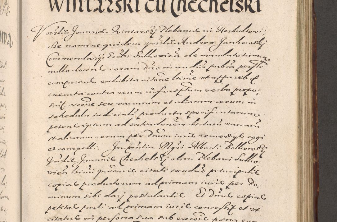Zdjęcie nr 429 dla obiektu archiwalnego: Illustrissimo et Reverendissimo in Christo Patre Domino Domino Petro Tylicki Dei et Apostolice Sedis Gratia Episcopo Cracoviensis Duce Severiensis Acta actorum causarum sententiarum tam interloquutoriarum quam definitivarum decretorum obligationum, quietationum, recognitionum, constitutionum procuratorum etc. etc. coram Admodum Reverendo Domino Thoma Oborski I. V. Doctore Canonico Vicario in Spiritualibus et Officiali generali Cracoviensis in anno Domini Millesimo Sexcentessimo Decimoquarto Cuius Indictio duodecima Pontificus SS. D. N. D. Pauli Divina providentia Papae quinti Anno decimo foeliciter incipiunt
