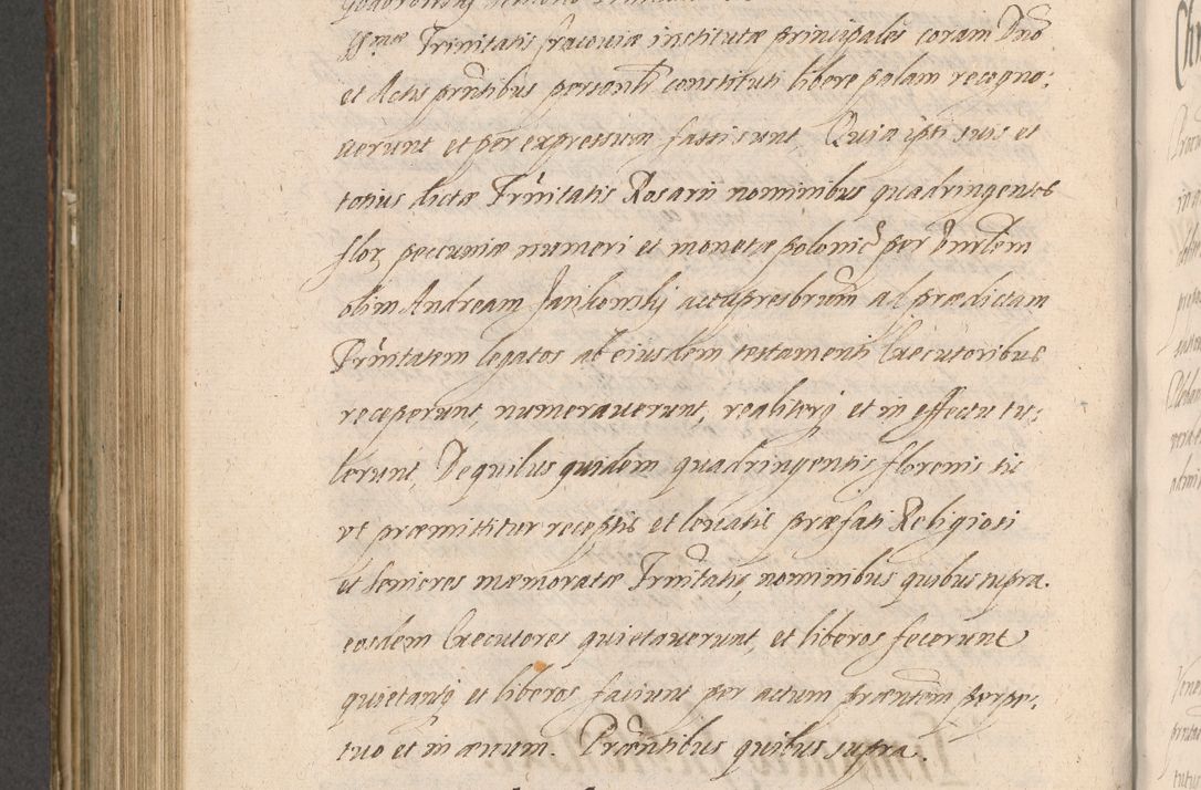 Zdjęcie nr 802 dla obiektu archiwalnego: Illustrissimo et Reverendissimo in Christo Patre Domino Domino Petro Tylicki Dei et Apostolice Sedis Gratia Episcopo Cracoviensis Duce Severiensis Acta actorum causarum sententiarum tam interloquutoriarum quam definitivarum decretorum obligationum, quietationum, recognitionum, constitutionum procuratorum etc. etc. coram Admodum Reverendo Domino Thoma Oborski I. V. Doctore Canonico Vicario in Spiritualibus et Officiali generali Cracoviensis in anno Domini Millesimo Sexcentessimo Decimoquarto Cuius Indictio duodecima Pontificus SS. D. N. D. Pauli Divina providentia Papae quinti Anno decimo foeliciter incipiunt