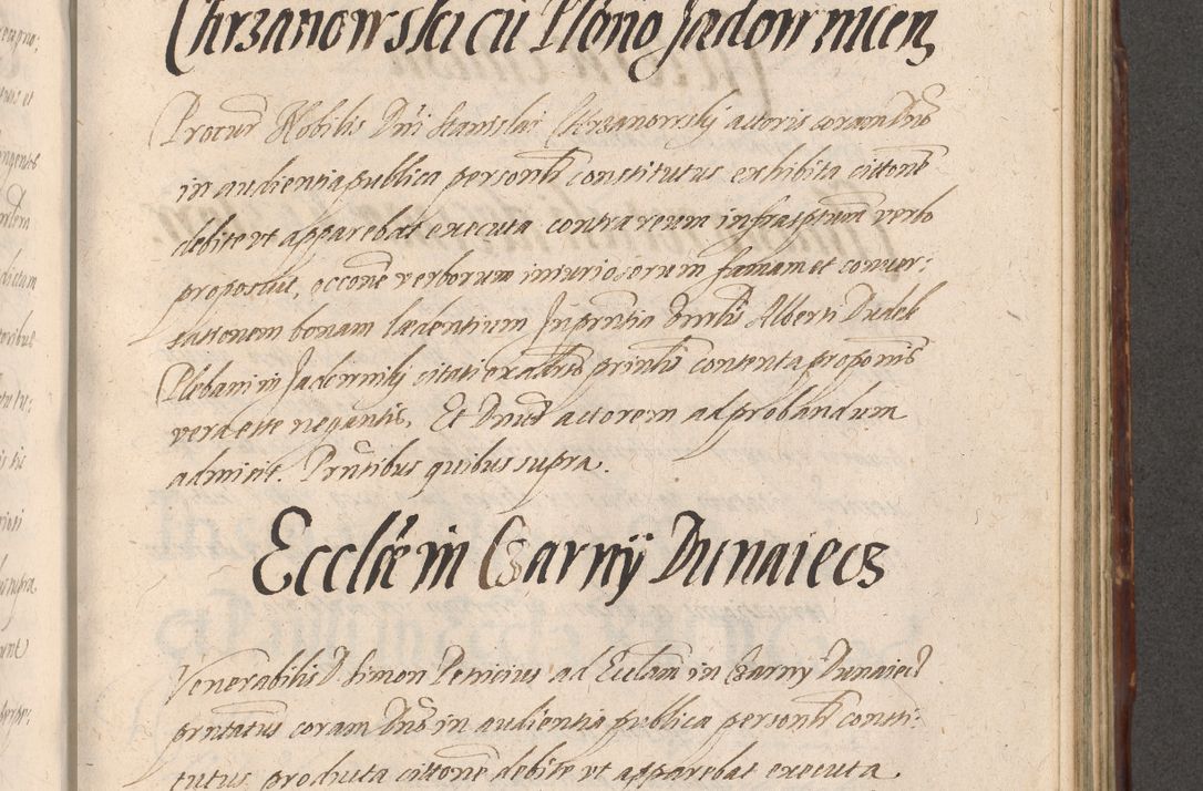 Zdjęcie nr 803 dla obiektu archiwalnego: Illustrissimo et Reverendissimo in Christo Patre Domino Domino Petro Tylicki Dei et Apostolice Sedis Gratia Episcopo Cracoviensis Duce Severiensis Acta actorum causarum sententiarum tam interloquutoriarum quam definitivarum decretorum obligationum, quietationum, recognitionum, constitutionum procuratorum etc. etc. coram Admodum Reverendo Domino Thoma Oborski I. V. Doctore Canonico Vicario in Spiritualibus et Officiali generali Cracoviensis in anno Domini Millesimo Sexcentessimo Decimoquarto Cuius Indictio duodecima Pontificus SS. D. N. D. Pauli Divina providentia Papae quinti Anno decimo foeliciter incipiunt