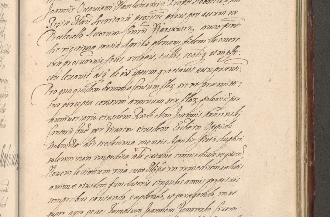 Zdjęcie nr 1201 dla obiektu archiwalnego: Illustrissimo et Reverendissimo in Christo Patre Domino Domino Petro Tylicki Dei et Apostolice Sedis Gratia Episcopo Cracoviensis Duce Severiensis Acta actorum causarum sententiarum tam interloquutoriarum quam definitivarum decretorum obligationum, quietationum, recognitionum, constitutionum procuratorum etc. etc. coram Admodum Reverendo Domino Thoma Oborski I. V. Doctore Canonico Vicario in Spiritualibus et Officiali generali Cracoviensis in anno Domini Millesimo Sexcentessimo Decimoquarto Cuius Indictio duodecima Pontificus SS. D. N. D. Pauli Divina providentia Papae quinti Anno decimo foeliciter incipiunt