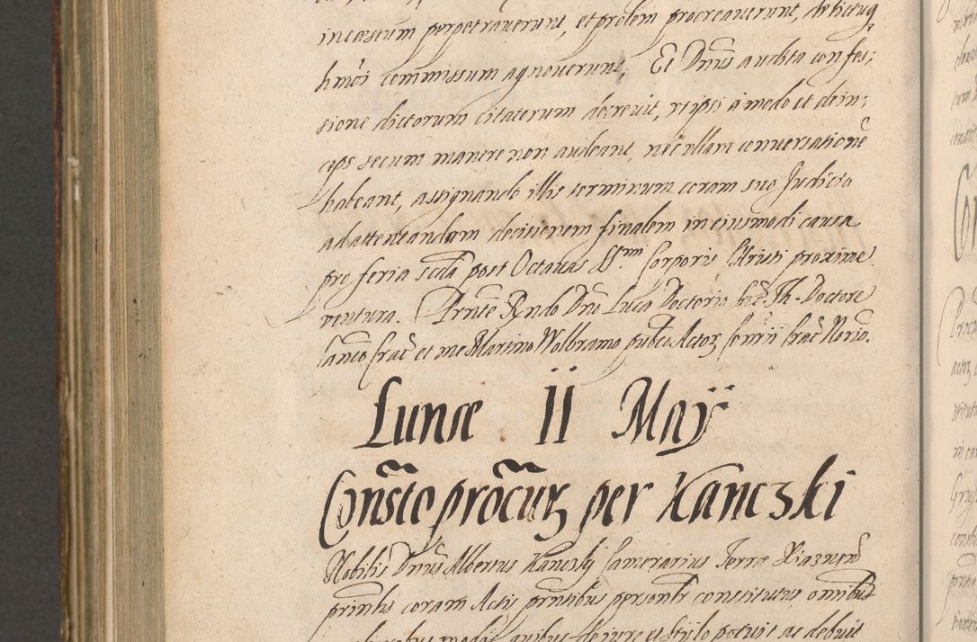 Zdjęcie nr 1194 dla obiektu archiwalnego: Illustrissimo et Reverendissimo in Christo Patre Domino Domino Petro Tylicki Dei et Apostolice Sedis Gratia Episcopo Cracoviensis Duce Severiensis Acta actorum causarum sententiarum tam interloquutoriarum quam definitivarum decretorum obligationum, quietationum, recognitionum, constitutionum procuratorum etc. etc. coram Admodum Reverendo Domino Thoma Oborski I. V. Doctore Canonico Vicario in Spiritualibus et Officiali generali Cracoviensis in anno Domini Millesimo Sexcentessimo Decimoquarto Cuius Indictio duodecima Pontificus SS. D. N. D. Pauli Divina providentia Papae quinti Anno decimo foeliciter incipiunt