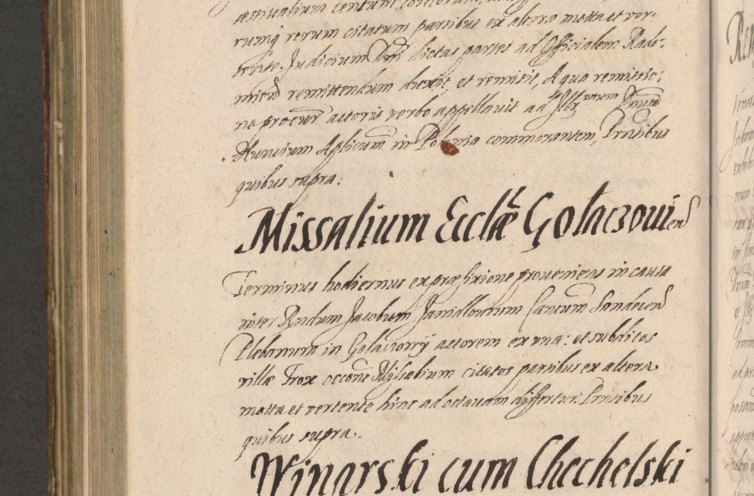 Zdjęcie nr 1182 dla obiektu archiwalnego: Illustrissimo et Reverendissimo in Christo Patre Domino Domino Petro Tylicki Dei et Apostolice Sedis Gratia Episcopo Cracoviensis Duce Severiensis Acta actorum causarum sententiarum tam interloquutoriarum quam definitivarum decretorum obligationum, quietationum, recognitionum, constitutionum procuratorum etc. etc. coram Admodum Reverendo Domino Thoma Oborski I. V. Doctore Canonico Vicario in Spiritualibus et Officiali generali Cracoviensis in anno Domini Millesimo Sexcentessimo Decimoquarto Cuius Indictio duodecima Pontificus SS. D. N. D. Pauli Divina providentia Papae quinti Anno decimo foeliciter incipiunt