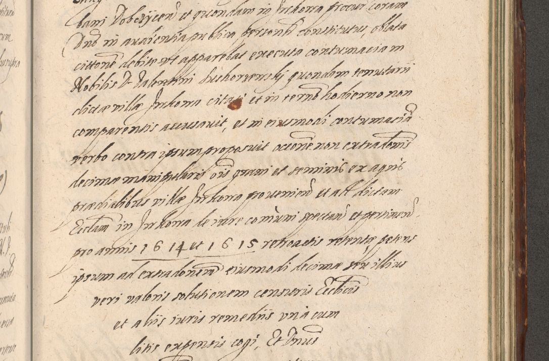 Zdjęcie nr 1181 dla obiektu archiwalnego: Illustrissimo et Reverendissimo in Christo Patre Domino Domino Petro Tylicki Dei et Apostolice Sedis Gratia Episcopo Cracoviensis Duce Severiensis Acta actorum causarum sententiarum tam interloquutoriarum quam definitivarum decretorum obligationum, quietationum, recognitionum, constitutionum procuratorum etc. etc. coram Admodum Reverendo Domino Thoma Oborski I. V. Doctore Canonico Vicario in Spiritualibus et Officiali generali Cracoviensis in anno Domini Millesimo Sexcentessimo Decimoquarto Cuius Indictio duodecima Pontificus SS. D. N. D. Pauli Divina providentia Papae quinti Anno decimo foeliciter incipiunt