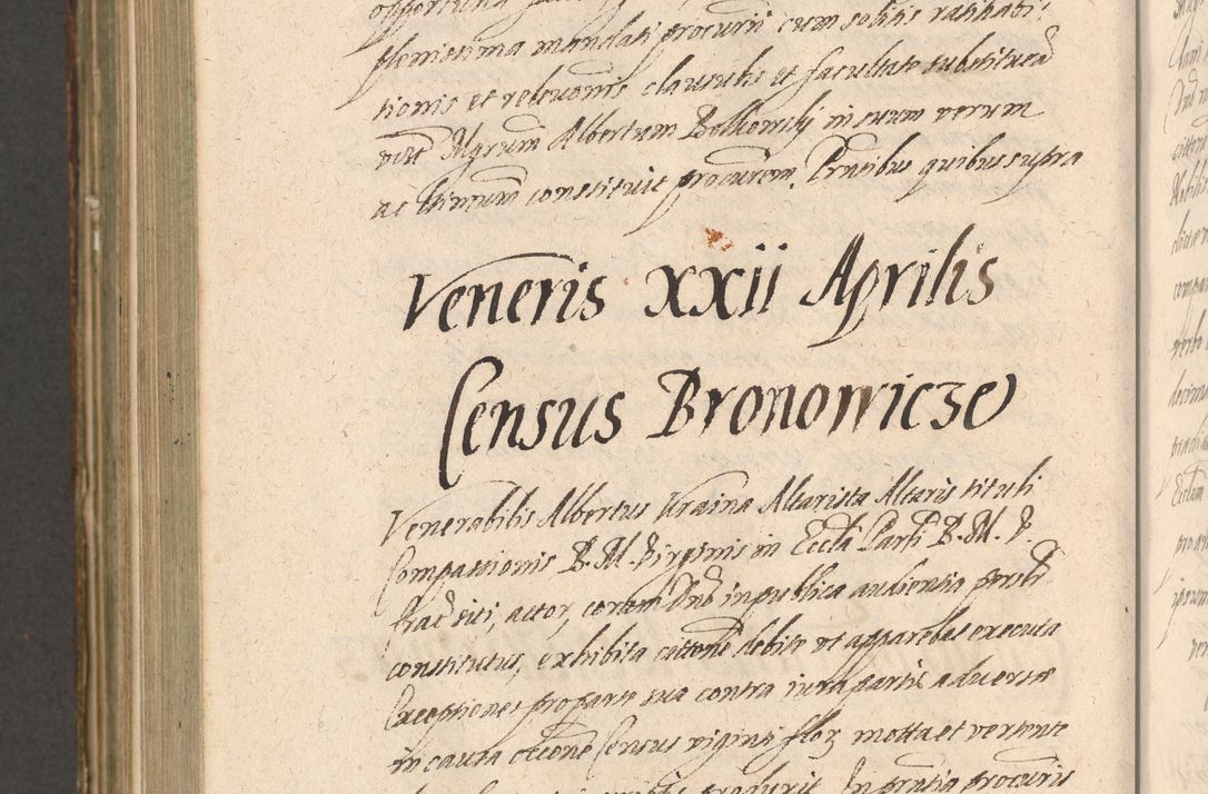 Zdjęcie nr 1180 dla obiektu archiwalnego: Illustrissimo et Reverendissimo in Christo Patre Domino Domino Petro Tylicki Dei et Apostolice Sedis Gratia Episcopo Cracoviensis Duce Severiensis Acta actorum causarum sententiarum tam interloquutoriarum quam definitivarum decretorum obligationum, quietationum, recognitionum, constitutionum procuratorum etc. etc. coram Admodum Reverendo Domino Thoma Oborski I. V. Doctore Canonico Vicario in Spiritualibus et Officiali generali Cracoviensis in anno Domini Millesimo Sexcentessimo Decimoquarto Cuius Indictio duodecima Pontificus SS. D. N. D. Pauli Divina providentia Papae quinti Anno decimo foeliciter incipiunt