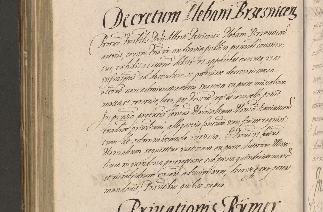 Zdjęcie nr 1170 dla obiektu archiwalnego: Illustrissimo et Reverendissimo in Christo Patre Domino Domino Petro Tylicki Dei et Apostolice Sedis Gratia Episcopo Cracoviensis Duce Severiensis Acta actorum causarum sententiarum tam interloquutoriarum quam definitivarum decretorum obligationum, quietationum, recognitionum, constitutionum procuratorum etc. etc. coram Admodum Reverendo Domino Thoma Oborski I. V. Doctore Canonico Vicario in Spiritualibus et Officiali generali Cracoviensis in anno Domini Millesimo Sexcentessimo Decimoquarto Cuius Indictio duodecima Pontificus SS. D. N. D. Pauli Divina providentia Papae quinti Anno decimo foeliciter incipiunt