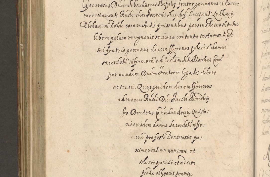Zdjęcie nr 1168 dla obiektu archiwalnego: Illustrissimo et Reverendissimo in Christo Patre Domino Domino Petro Tylicki Dei et Apostolice Sedis Gratia Episcopo Cracoviensis Duce Severiensis Acta actorum causarum sententiarum tam interloquutoriarum quam definitivarum decretorum obligationum, quietationum, recognitionum, constitutionum procuratorum etc. etc. coram Admodum Reverendo Domino Thoma Oborski I. V. Doctore Canonico Vicario in Spiritualibus et Officiali generali Cracoviensis in anno Domini Millesimo Sexcentessimo Decimoquarto Cuius Indictio duodecima Pontificus SS. D. N. D. Pauli Divina providentia Papae quinti Anno decimo foeliciter incipiunt