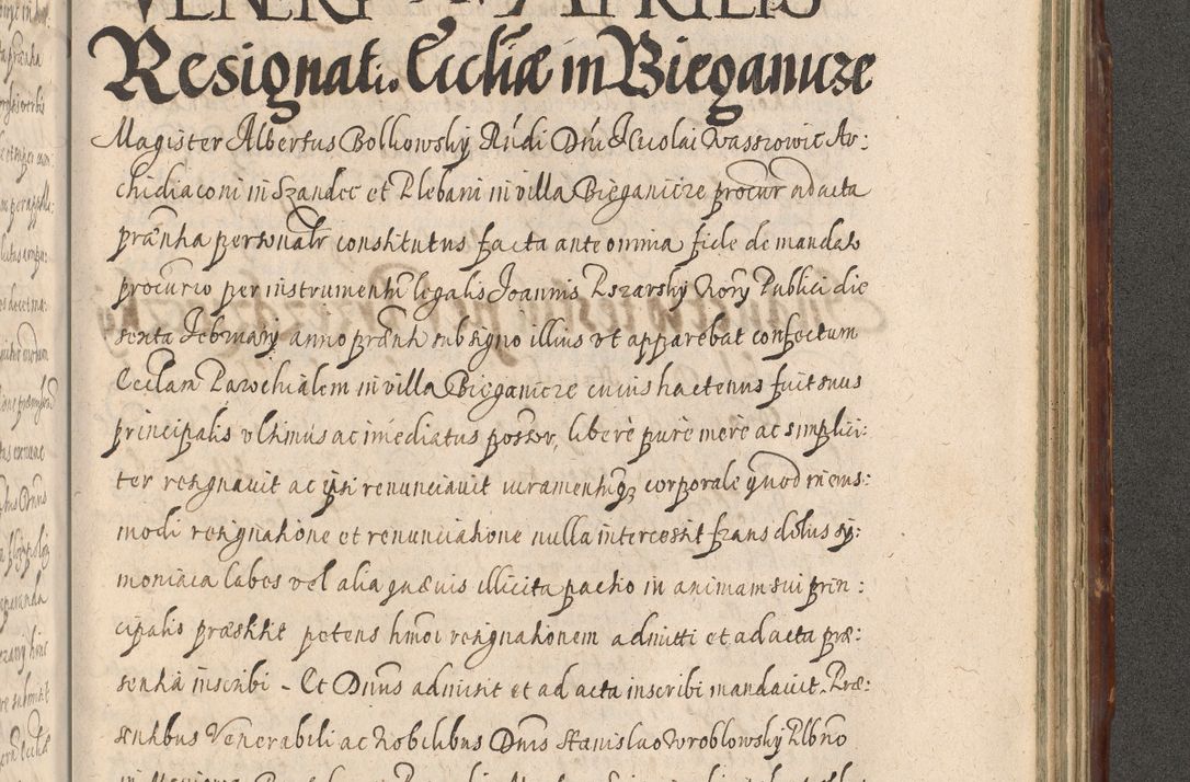 Zdjęcie nr 1163 dla obiektu archiwalnego: Illustrissimo et Reverendissimo in Christo Patre Domino Domino Petro Tylicki Dei et Apostolice Sedis Gratia Episcopo Cracoviensis Duce Severiensis Acta actorum causarum sententiarum tam interloquutoriarum quam definitivarum decretorum obligationum, quietationum, recognitionum, constitutionum procuratorum etc. etc. coram Admodum Reverendo Domino Thoma Oborski I. V. Doctore Canonico Vicario in Spiritualibus et Officiali generali Cracoviensis in anno Domini Millesimo Sexcentessimo Decimoquarto Cuius Indictio duodecima Pontificus SS. D. N. D. Pauli Divina providentia Papae quinti Anno decimo foeliciter incipiunt