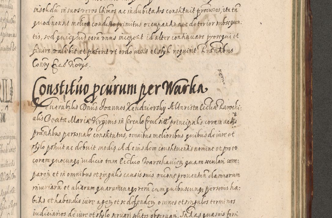 Zdjęcie nr 1151 dla obiektu archiwalnego: Illustrissimo et Reverendissimo in Christo Patre Domino Domino Petro Tylicki Dei et Apostolice Sedis Gratia Episcopo Cracoviensis Duce Severiensis Acta actorum causarum sententiarum tam interloquutoriarum quam definitivarum decretorum obligationum, quietationum, recognitionum, constitutionum procuratorum etc. etc. coram Admodum Reverendo Domino Thoma Oborski I. V. Doctore Canonico Vicario in Spiritualibus et Officiali generali Cracoviensis in anno Domini Millesimo Sexcentessimo Decimoquarto Cuius Indictio duodecima Pontificus SS. D. N. D. Pauli Divina providentia Papae quinti Anno decimo foeliciter incipiunt