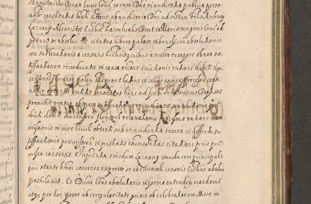 Zdjęcie nr 1149 dla obiektu archiwalnego: Illustrissimo et Reverendissimo in Christo Patre Domino Domino Petro Tylicki Dei et Apostolice Sedis Gratia Episcopo Cracoviensis Duce Severiensis Acta actorum causarum sententiarum tam interloquutoriarum quam definitivarum decretorum obligationum, quietationum, recognitionum, constitutionum procuratorum etc. etc. coram Admodum Reverendo Domino Thoma Oborski I. V. Doctore Canonico Vicario in Spiritualibus et Officiali generali Cracoviensis in anno Domini Millesimo Sexcentessimo Decimoquarto Cuius Indictio duodecima Pontificus SS. D. N. D. Pauli Divina providentia Papae quinti Anno decimo foeliciter incipiunt