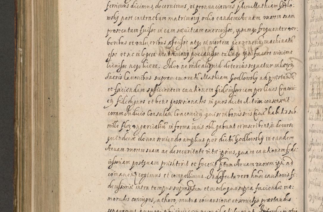 Zdjęcie nr 1148 dla obiektu archiwalnego: Illustrissimo et Reverendissimo in Christo Patre Domino Domino Petro Tylicki Dei et Apostolice Sedis Gratia Episcopo Cracoviensis Duce Severiensis Acta actorum causarum sententiarum tam interloquutoriarum quam definitivarum decretorum obligationum, quietationum, recognitionum, constitutionum procuratorum etc. etc. coram Admodum Reverendo Domino Thoma Oborski I. V. Doctore Canonico Vicario in Spiritualibus et Officiali generali Cracoviensis in anno Domini Millesimo Sexcentessimo Decimoquarto Cuius Indictio duodecima Pontificus SS. D. N. D. Pauli Divina providentia Papae quinti Anno decimo foeliciter incipiunt