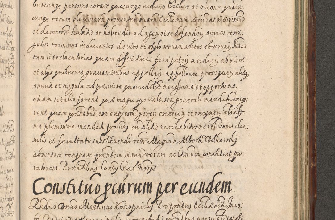 Zdjęcie nr 1137 dla obiektu archiwalnego: Illustrissimo et Reverendissimo in Christo Patre Domino Domino Petro Tylicki Dei et Apostolice Sedis Gratia Episcopo Cracoviensis Duce Severiensis Acta actorum causarum sententiarum tam interloquutoriarum quam definitivarum decretorum obligationum, quietationum, recognitionum, constitutionum procuratorum etc. etc. coram Admodum Reverendo Domino Thoma Oborski I. V. Doctore Canonico Vicario in Spiritualibus et Officiali generali Cracoviensis in anno Domini Millesimo Sexcentessimo Decimoquarto Cuius Indictio duodecima Pontificus SS. D. N. D. Pauli Divina providentia Papae quinti Anno decimo foeliciter incipiunt