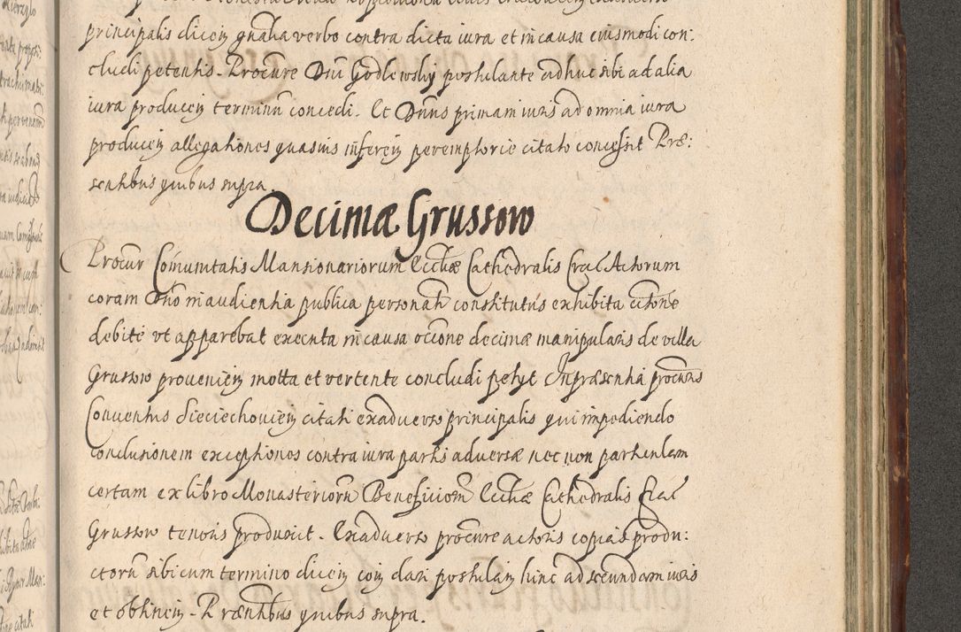 Zdjęcie nr 1131 dla obiektu archiwalnego: Illustrissimo et Reverendissimo in Christo Patre Domino Domino Petro Tylicki Dei et Apostolice Sedis Gratia Episcopo Cracoviensis Duce Severiensis Acta actorum causarum sententiarum tam interloquutoriarum quam definitivarum decretorum obligationum, quietationum, recognitionum, constitutionum procuratorum etc. etc. coram Admodum Reverendo Domino Thoma Oborski I. V. Doctore Canonico Vicario in Spiritualibus et Officiali generali Cracoviensis in anno Domini Millesimo Sexcentessimo Decimoquarto Cuius Indictio duodecima Pontificus SS. D. N. D. Pauli Divina providentia Papae quinti Anno decimo foeliciter incipiunt