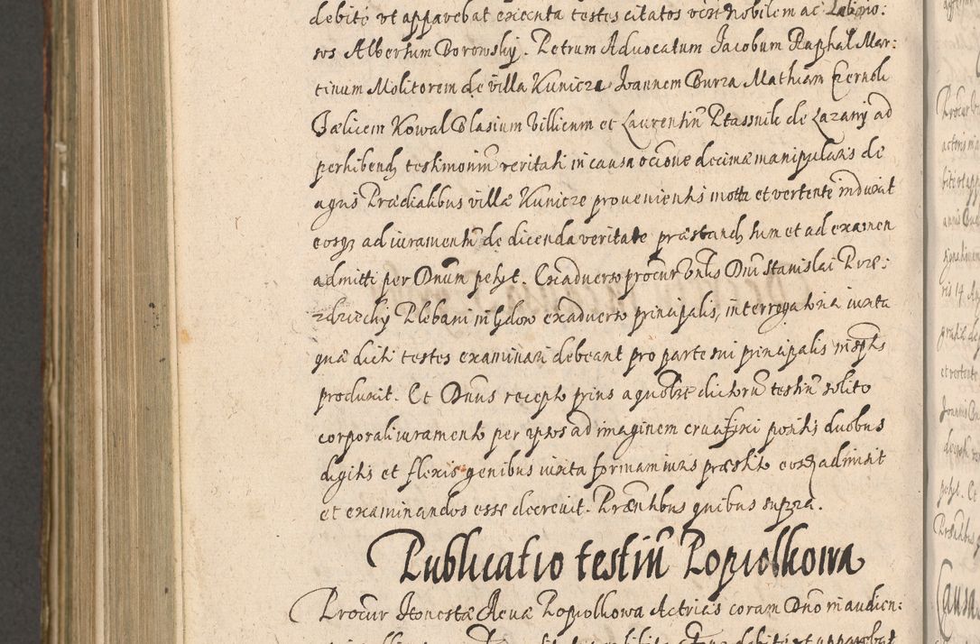 Zdjęcie nr 1118 dla obiektu archiwalnego: Illustrissimo et Reverendissimo in Christo Patre Domino Domino Petro Tylicki Dei et Apostolice Sedis Gratia Episcopo Cracoviensis Duce Severiensis Acta actorum causarum sententiarum tam interloquutoriarum quam definitivarum decretorum obligationum, quietationum, recognitionum, constitutionum procuratorum etc. etc. coram Admodum Reverendo Domino Thoma Oborski I. V. Doctore Canonico Vicario in Spiritualibus et Officiali generali Cracoviensis in anno Domini Millesimo Sexcentessimo Decimoquarto Cuius Indictio duodecima Pontificus SS. D. N. D. Pauli Divina providentia Papae quinti Anno decimo foeliciter incipiunt