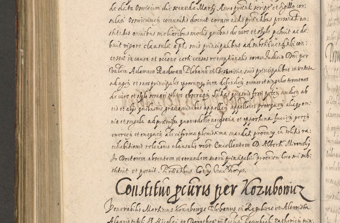 Zdjęcie nr 1112 dla obiektu archiwalnego: Illustrissimo et Reverendissimo in Christo Patre Domino Domino Petro Tylicki Dei et Apostolice Sedis Gratia Episcopo Cracoviensis Duce Severiensis Acta actorum causarum sententiarum tam interloquutoriarum quam definitivarum decretorum obligationum, quietationum, recognitionum, constitutionum procuratorum etc. etc. coram Admodum Reverendo Domino Thoma Oborski I. V. Doctore Canonico Vicario in Spiritualibus et Officiali generali Cracoviensis in anno Domini Millesimo Sexcentessimo Decimoquarto Cuius Indictio duodecima Pontificus SS. D. N. D. Pauli Divina providentia Papae quinti Anno decimo foeliciter incipiunt