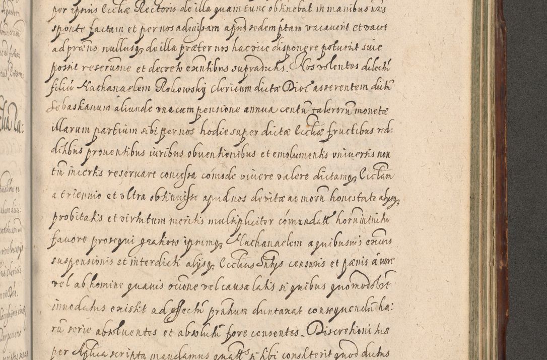 Zdjęcie nr 1099 dla obiektu archiwalnego: Illustrissimo et Reverendissimo in Christo Patre Domino Domino Petro Tylicki Dei et Apostolice Sedis Gratia Episcopo Cracoviensis Duce Severiensis Acta actorum causarum sententiarum tam interloquutoriarum quam definitivarum decretorum obligationum, quietationum, recognitionum, constitutionum procuratorum etc. etc. coram Admodum Reverendo Domino Thoma Oborski I. V. Doctore Canonico Vicario in Spiritualibus et Officiali generali Cracoviensis in anno Domini Millesimo Sexcentessimo Decimoquarto Cuius Indictio duodecima Pontificus SS. D. N. D. Pauli Divina providentia Papae quinti Anno decimo foeliciter incipiunt