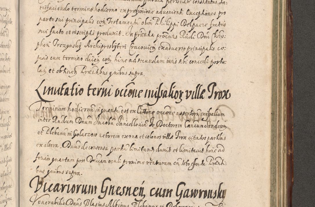 Zdjęcie nr 1095 dla obiektu archiwalnego: Illustrissimo et Reverendissimo in Christo Patre Domino Domino Petro Tylicki Dei et Apostolice Sedis Gratia Episcopo Cracoviensis Duce Severiensis Acta actorum causarum sententiarum tam interloquutoriarum quam definitivarum decretorum obligationum, quietationum, recognitionum, constitutionum procuratorum etc. etc. coram Admodum Reverendo Domino Thoma Oborski I. V. Doctore Canonico Vicario in Spiritualibus et Officiali generali Cracoviensis in anno Domini Millesimo Sexcentessimo Decimoquarto Cuius Indictio duodecima Pontificus SS. D. N. D. Pauli Divina providentia Papae quinti Anno decimo foeliciter incipiunt