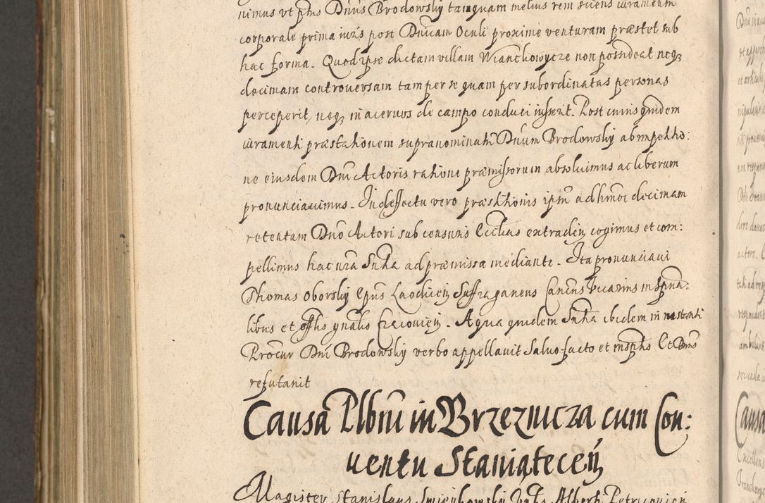 Zdjęcie nr 1092 dla obiektu archiwalnego: Illustrissimo et Reverendissimo in Christo Patre Domino Domino Petro Tylicki Dei et Apostolice Sedis Gratia Episcopo Cracoviensis Duce Severiensis Acta actorum causarum sententiarum tam interloquutoriarum quam definitivarum decretorum obligationum, quietationum, recognitionum, constitutionum procuratorum etc. etc. coram Admodum Reverendo Domino Thoma Oborski I. V. Doctore Canonico Vicario in Spiritualibus et Officiali generali Cracoviensis in anno Domini Millesimo Sexcentessimo Decimoquarto Cuius Indictio duodecima Pontificus SS. D. N. D. Pauli Divina providentia Papae quinti Anno decimo foeliciter incipiunt