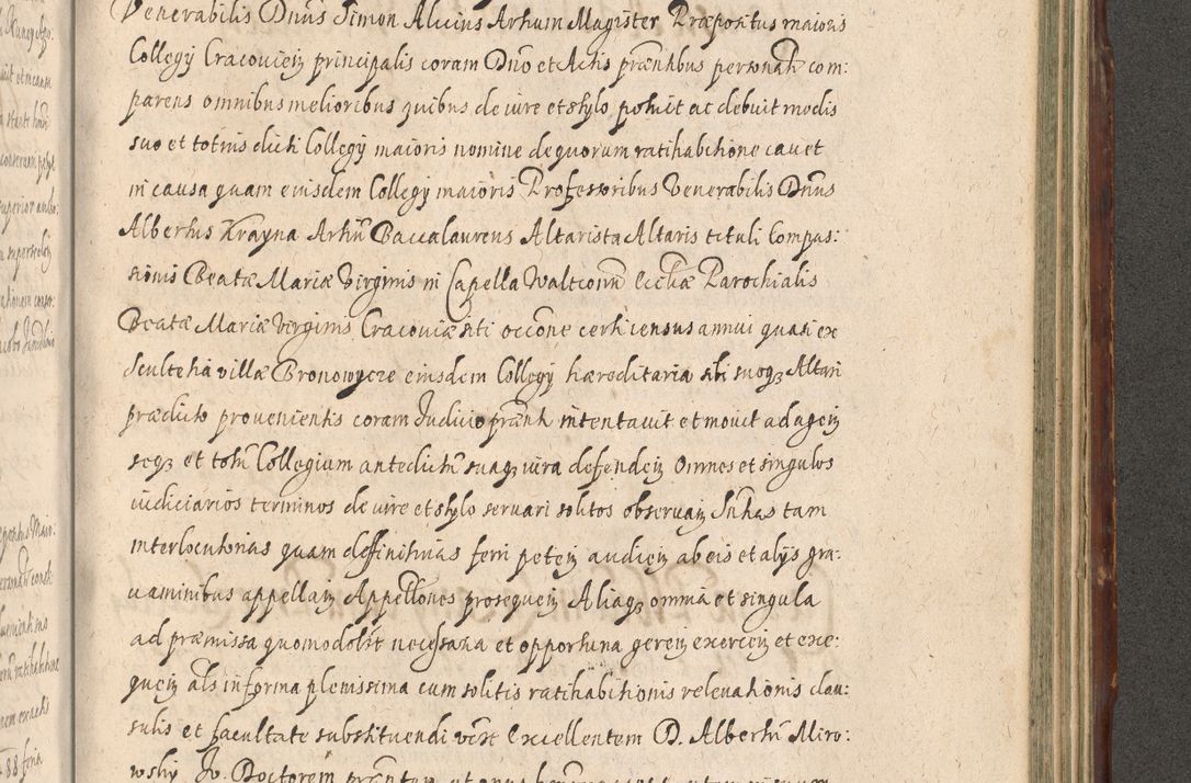 Zdjęcie nr 1077 dla obiektu archiwalnego: Illustrissimo et Reverendissimo in Christo Patre Domino Domino Petro Tylicki Dei et Apostolice Sedis Gratia Episcopo Cracoviensis Duce Severiensis Acta actorum causarum sententiarum tam interloquutoriarum quam definitivarum decretorum obligationum, quietationum, recognitionum, constitutionum procuratorum etc. etc. coram Admodum Reverendo Domino Thoma Oborski I. V. Doctore Canonico Vicario in Spiritualibus et Officiali generali Cracoviensis in anno Domini Millesimo Sexcentessimo Decimoquarto Cuius Indictio duodecima Pontificus SS. D. N. D. Pauli Divina providentia Papae quinti Anno decimo foeliciter incipiunt