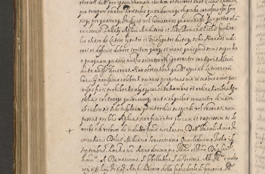 Zdjęcie nr 1070 dla obiektu archiwalnego: Illustrissimo et Reverendissimo in Christo Patre Domino Domino Petro Tylicki Dei et Apostolice Sedis Gratia Episcopo Cracoviensis Duce Severiensis Acta actorum causarum sententiarum tam interloquutoriarum quam definitivarum decretorum obligationum, quietationum, recognitionum, constitutionum procuratorum etc. etc. coram Admodum Reverendo Domino Thoma Oborski I. V. Doctore Canonico Vicario in Spiritualibus et Officiali generali Cracoviensis in anno Domini Millesimo Sexcentessimo Decimoquarto Cuius Indictio duodecima Pontificus SS. D. N. D. Pauli Divina providentia Papae quinti Anno decimo foeliciter incipiunt