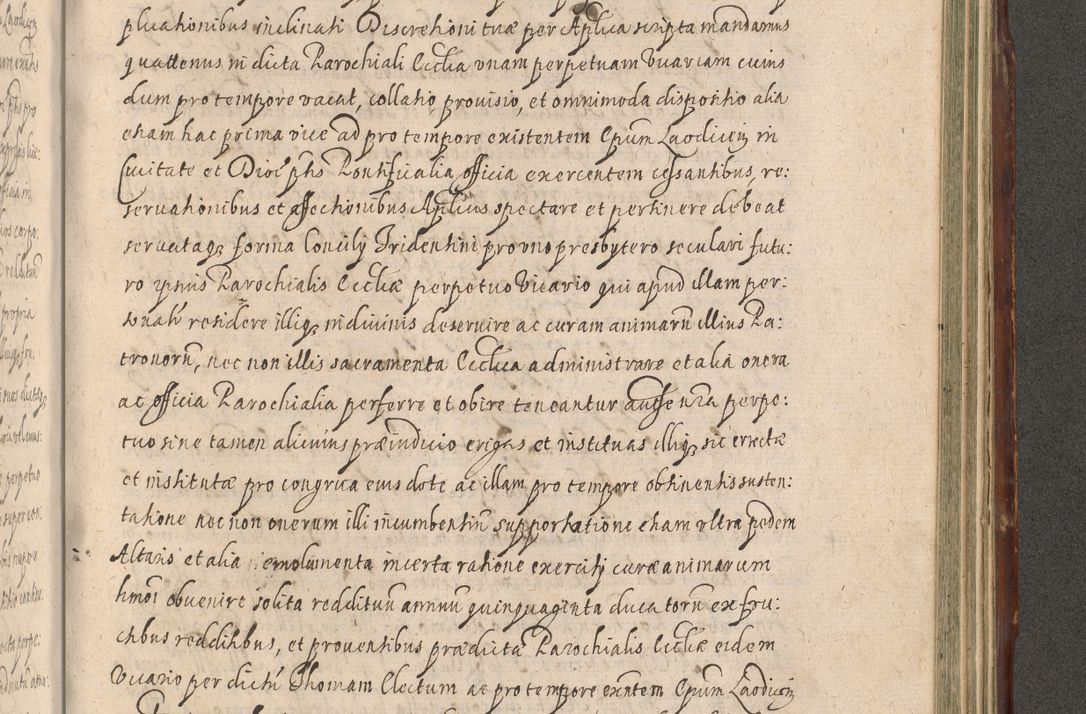 Zdjęcie nr 1069 dla obiektu archiwalnego: Illustrissimo et Reverendissimo in Christo Patre Domino Domino Petro Tylicki Dei et Apostolice Sedis Gratia Episcopo Cracoviensis Duce Severiensis Acta actorum causarum sententiarum tam interloquutoriarum quam definitivarum decretorum obligationum, quietationum, recognitionum, constitutionum procuratorum etc. etc. coram Admodum Reverendo Domino Thoma Oborski I. V. Doctore Canonico Vicario in Spiritualibus et Officiali generali Cracoviensis in anno Domini Millesimo Sexcentessimo Decimoquarto Cuius Indictio duodecima Pontificus SS. D. N. D. Pauli Divina providentia Papae quinti Anno decimo foeliciter incipiunt