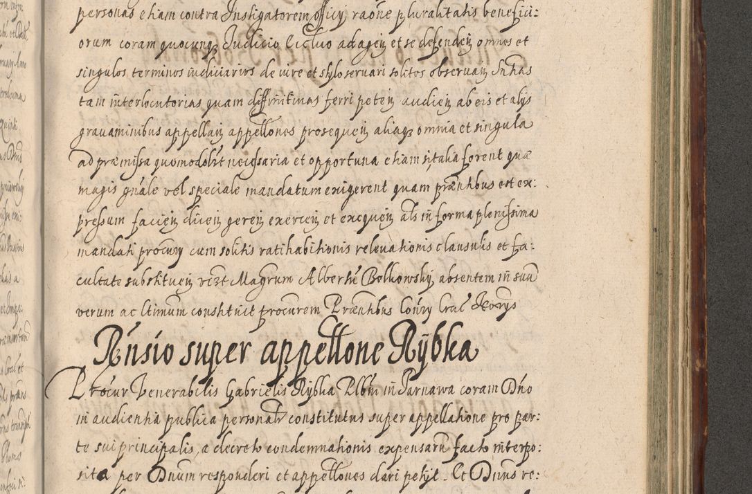 Zdjęcie nr 1049 dla obiektu archiwalnego: Illustrissimo et Reverendissimo in Christo Patre Domino Domino Petro Tylicki Dei et Apostolice Sedis Gratia Episcopo Cracoviensis Duce Severiensis Acta actorum causarum sententiarum tam interloquutoriarum quam definitivarum decretorum obligationum, quietationum, recognitionum, constitutionum procuratorum etc. etc. coram Admodum Reverendo Domino Thoma Oborski I. V. Doctore Canonico Vicario in Spiritualibus et Officiali generali Cracoviensis in anno Domini Millesimo Sexcentessimo Decimoquarto Cuius Indictio duodecima Pontificus SS. D. N. D. Pauli Divina providentia Papae quinti Anno decimo foeliciter incipiunt