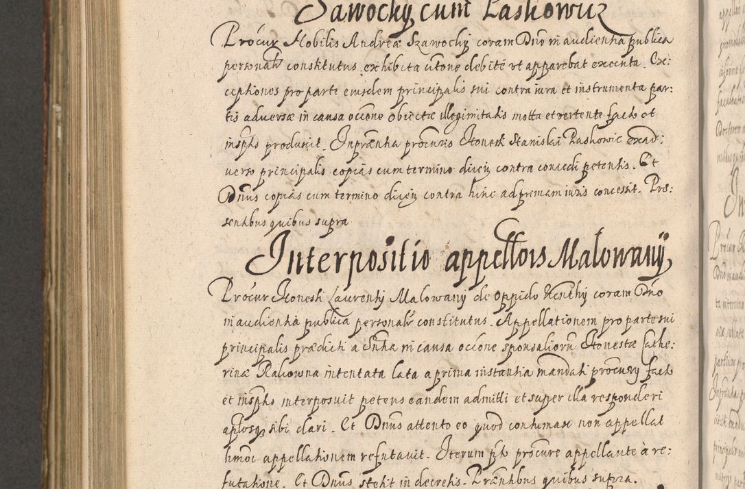 Zdjęcie nr 1038 dla obiektu archiwalnego: Illustrissimo et Reverendissimo in Christo Patre Domino Domino Petro Tylicki Dei et Apostolice Sedis Gratia Episcopo Cracoviensis Duce Severiensis Acta actorum causarum sententiarum tam interloquutoriarum quam definitivarum decretorum obligationum, quietationum, recognitionum, constitutionum procuratorum etc. etc. coram Admodum Reverendo Domino Thoma Oborski I. V. Doctore Canonico Vicario in Spiritualibus et Officiali generali Cracoviensis in anno Domini Millesimo Sexcentessimo Decimoquarto Cuius Indictio duodecima Pontificus SS. D. N. D. Pauli Divina providentia Papae quinti Anno decimo foeliciter incipiunt