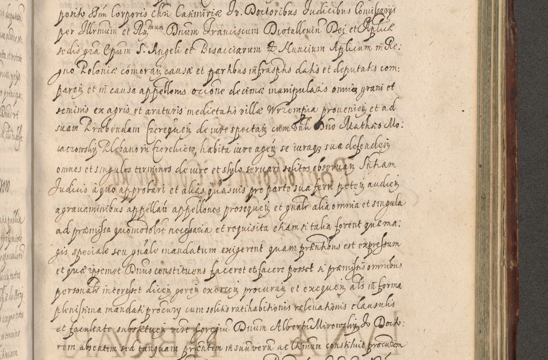 Zdjęcie nr 1035 dla obiektu archiwalnego: Illustrissimo et Reverendissimo in Christo Patre Domino Domino Petro Tylicki Dei et Apostolice Sedis Gratia Episcopo Cracoviensis Duce Severiensis Acta actorum causarum sententiarum tam interloquutoriarum quam definitivarum decretorum obligationum, quietationum, recognitionum, constitutionum procuratorum etc. etc. coram Admodum Reverendo Domino Thoma Oborski I. V. Doctore Canonico Vicario in Spiritualibus et Officiali generali Cracoviensis in anno Domini Millesimo Sexcentessimo Decimoquarto Cuius Indictio duodecima Pontificus SS. D. N. D. Pauli Divina providentia Papae quinti Anno decimo foeliciter incipiunt