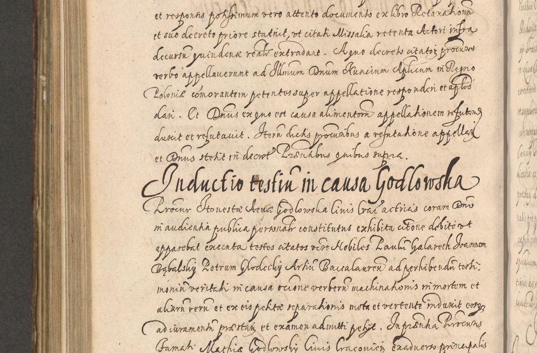 Zdjęcie nr 1022 dla obiektu archiwalnego: Illustrissimo et Reverendissimo in Christo Patre Domino Domino Petro Tylicki Dei et Apostolice Sedis Gratia Episcopo Cracoviensis Duce Severiensis Acta actorum causarum sententiarum tam interloquutoriarum quam definitivarum decretorum obligationum, quietationum, recognitionum, constitutionum procuratorum etc. etc. coram Admodum Reverendo Domino Thoma Oborski I. V. Doctore Canonico Vicario in Spiritualibus et Officiali generali Cracoviensis in anno Domini Millesimo Sexcentessimo Decimoquarto Cuius Indictio duodecima Pontificus SS. D. N. D. Pauli Divina providentia Papae quinti Anno decimo foeliciter incipiunt