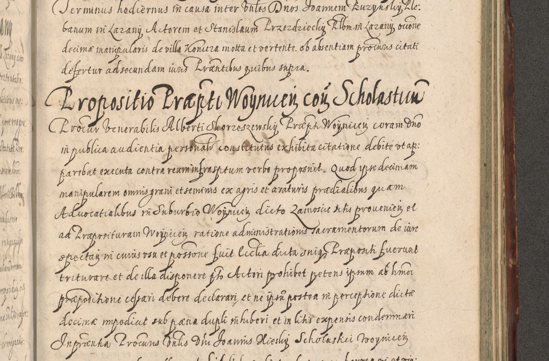 Zdjęcie nr 997 dla obiektu archiwalnego: Illustrissimo et Reverendissimo in Christo Patre Domino Domino Petro Tylicki Dei et Apostolice Sedis Gratia Episcopo Cracoviensis Duce Severiensis Acta actorum causarum sententiarum tam interloquutoriarum quam definitivarum decretorum obligationum, quietationum, recognitionum, constitutionum procuratorum etc. etc. coram Admodum Reverendo Domino Thoma Oborski I. V. Doctore Canonico Vicario in Spiritualibus et Officiali generali Cracoviensis in anno Domini Millesimo Sexcentessimo Decimoquarto Cuius Indictio duodecima Pontificus SS. D. N. D. Pauli Divina providentia Papae quinti Anno decimo foeliciter incipiunt