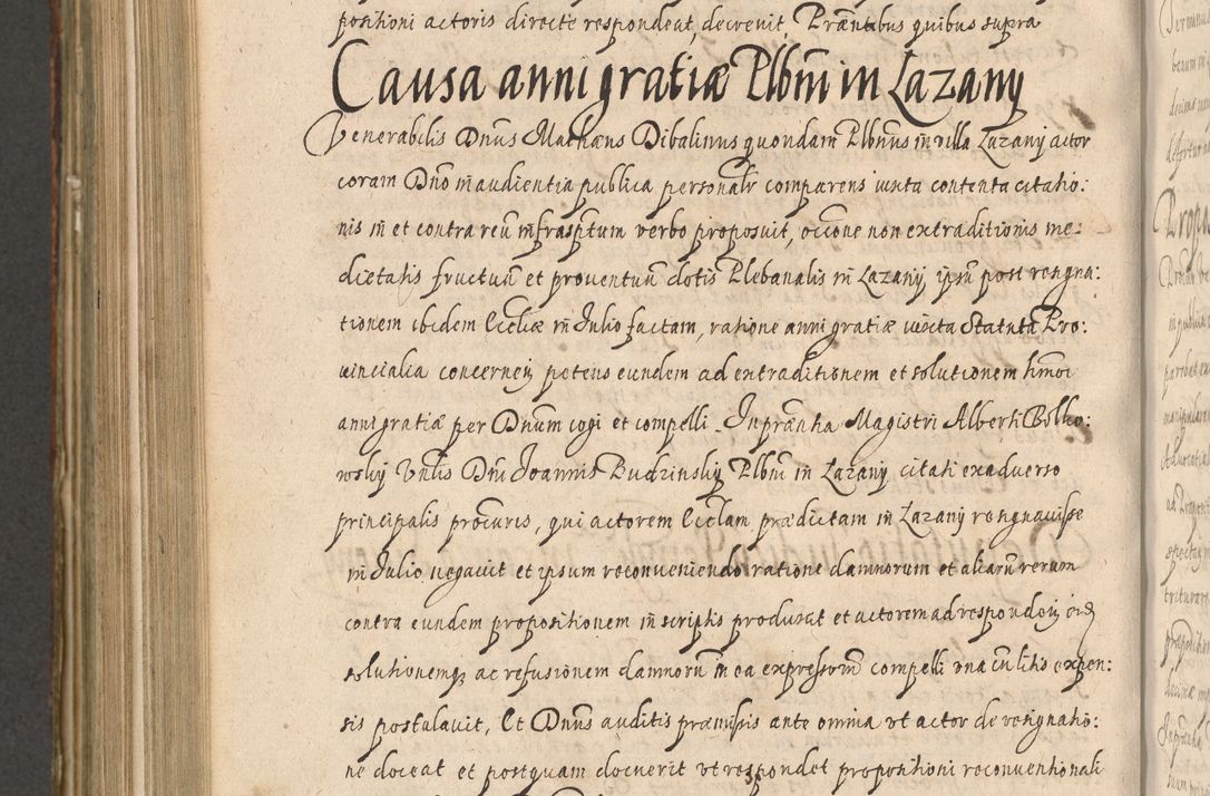 Zdjęcie nr 996 dla obiektu archiwalnego: Illustrissimo et Reverendissimo in Christo Patre Domino Domino Petro Tylicki Dei et Apostolice Sedis Gratia Episcopo Cracoviensis Duce Severiensis Acta actorum causarum sententiarum tam interloquutoriarum quam definitivarum decretorum obligationum, quietationum, recognitionum, constitutionum procuratorum etc. etc. coram Admodum Reverendo Domino Thoma Oborski I. V. Doctore Canonico Vicario in Spiritualibus et Officiali generali Cracoviensis in anno Domini Millesimo Sexcentessimo Decimoquarto Cuius Indictio duodecima Pontificus SS. D. N. D. Pauli Divina providentia Papae quinti Anno decimo foeliciter incipiunt