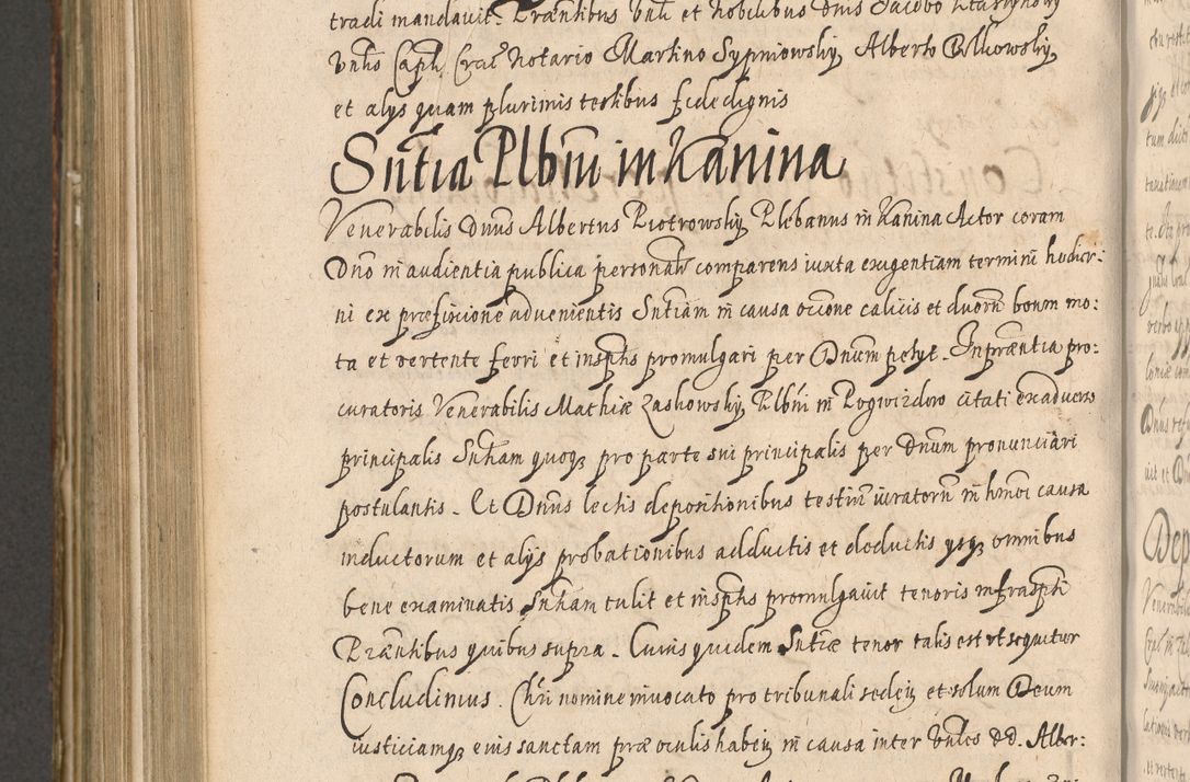 Zdjęcie nr 994 dla obiektu archiwalnego: Illustrissimo et Reverendissimo in Christo Patre Domino Domino Petro Tylicki Dei et Apostolice Sedis Gratia Episcopo Cracoviensis Duce Severiensis Acta actorum causarum sententiarum tam interloquutoriarum quam definitivarum decretorum obligationum, quietationum, recognitionum, constitutionum procuratorum etc. etc. coram Admodum Reverendo Domino Thoma Oborski I. V. Doctore Canonico Vicario in Spiritualibus et Officiali generali Cracoviensis in anno Domini Millesimo Sexcentessimo Decimoquarto Cuius Indictio duodecima Pontificus SS. D. N. D. Pauli Divina providentia Papae quinti Anno decimo foeliciter incipiunt